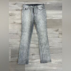 Guess Gray Skinny Jeans with Vintage Aesthetic